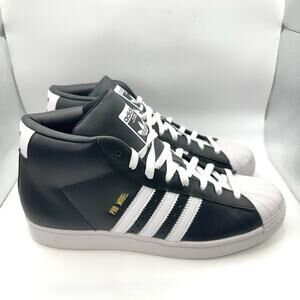 adidas Pro Model Mid Trainer Core Black Cloud White (FV4998) Men's Size 10